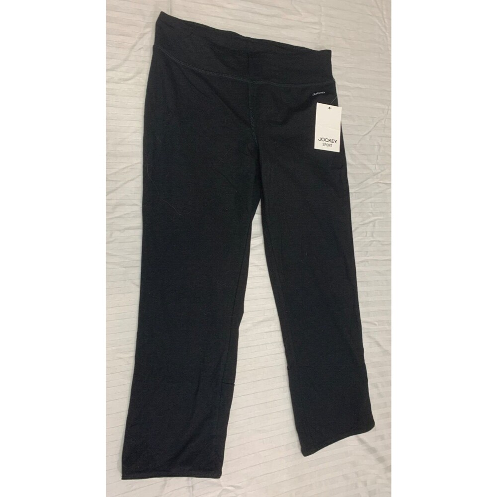 NWT JOCKEY WOMENS ATHLETIC PULL ON CAPRIS PANTS SIZE S